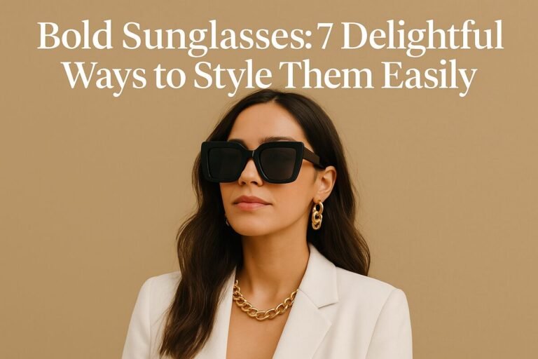Bold Sunglasses 7 Delightful Ways to Style Them Easily