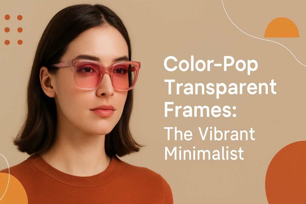 Color-Pop Transparent Frames The Vibrant Minimalist