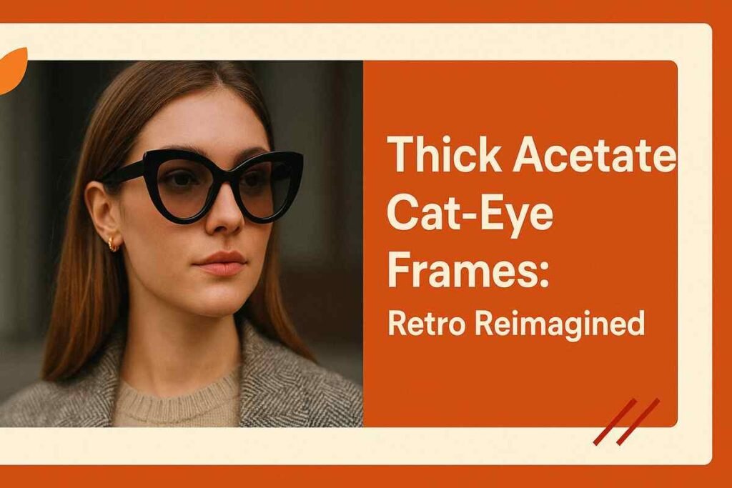 Thick Acetate Cat-Eye Frames Retro Reimagined
