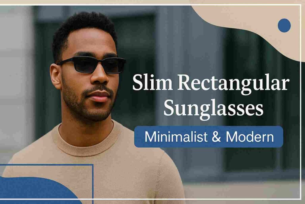 Slim Rectangular Sunglasses Minimalist & Modern