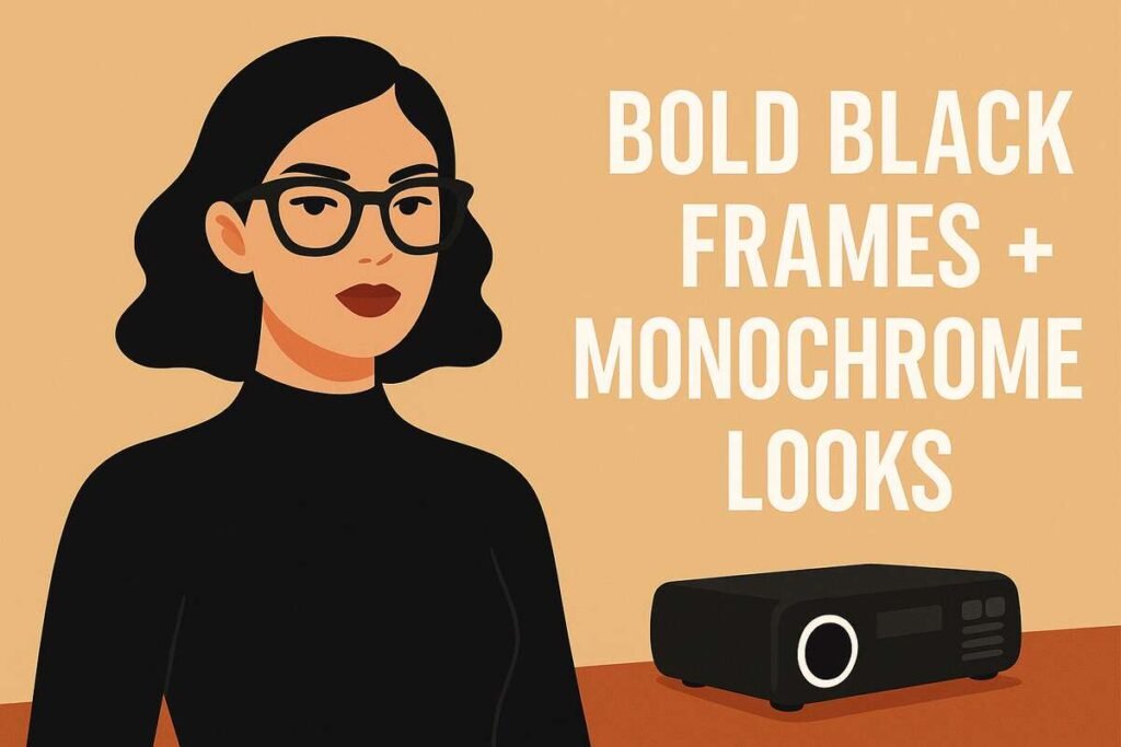 Bold Black Frames + Monochrome Looks