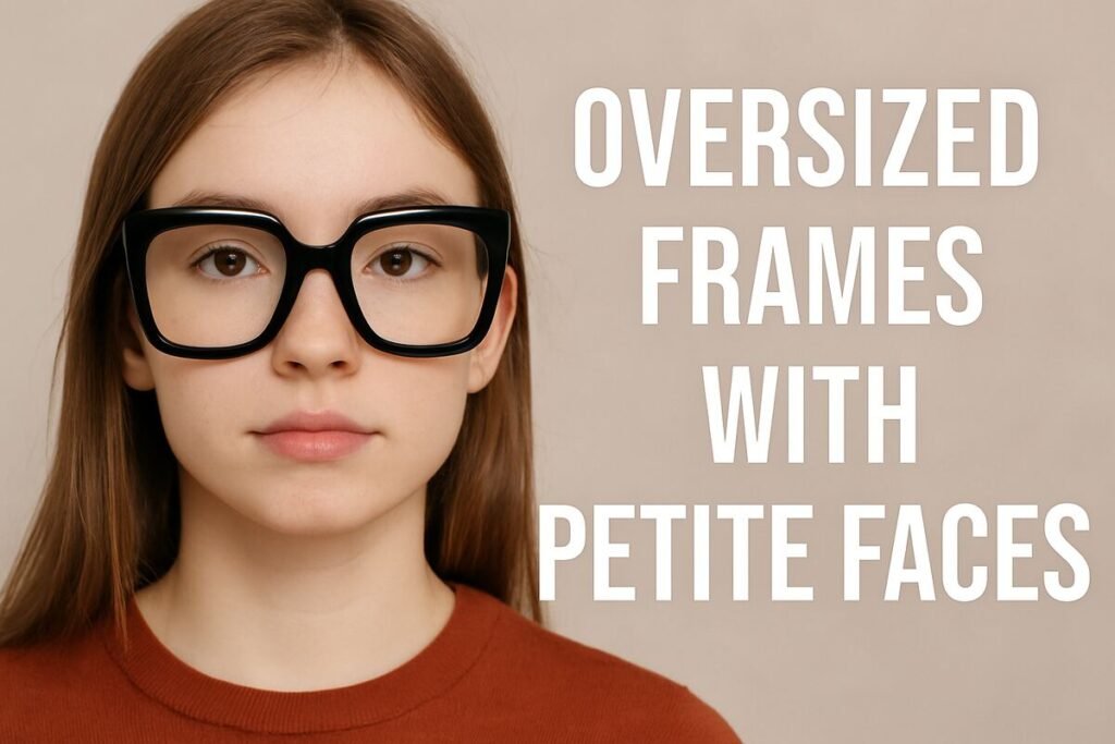 Oversized Frames with Petite Faces